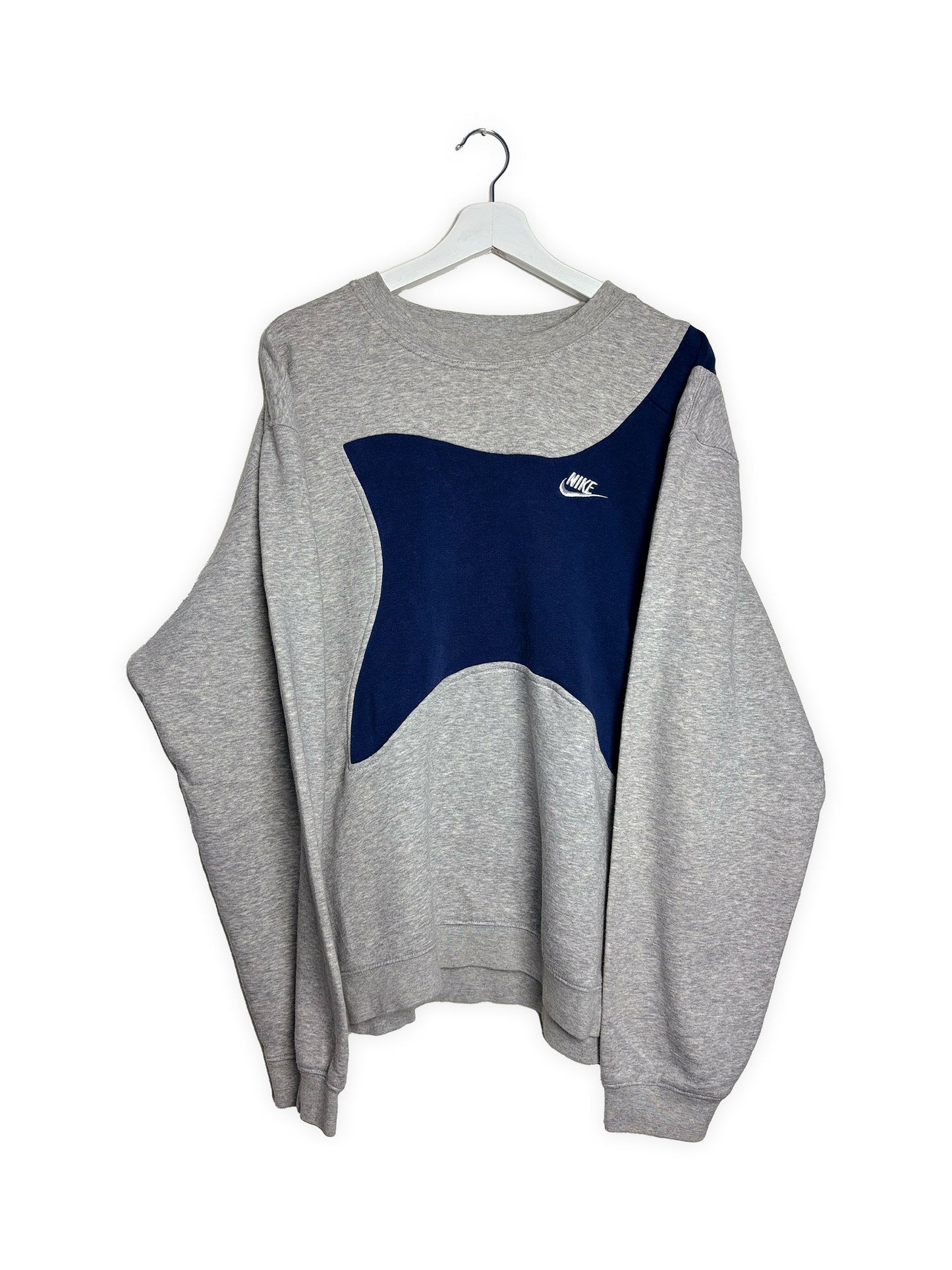 Nike - Reworked Sweater - Grey/Navy (L)