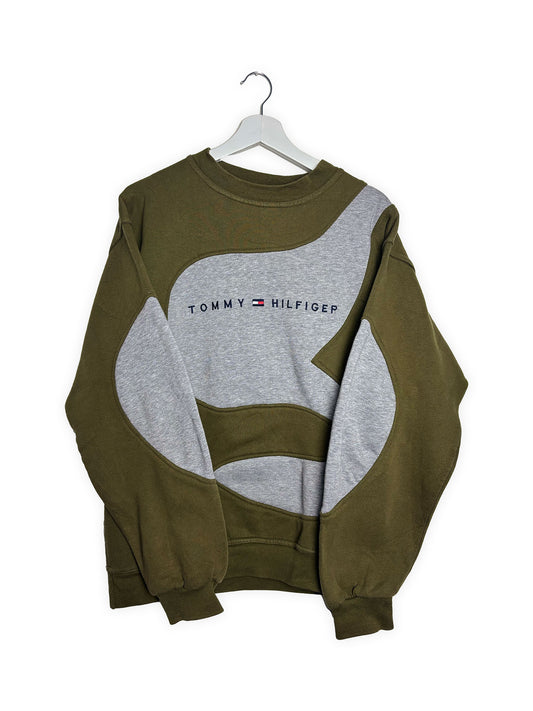 Tommy Hilfiger - Reworked Sweater - Khaki/Grey (L)